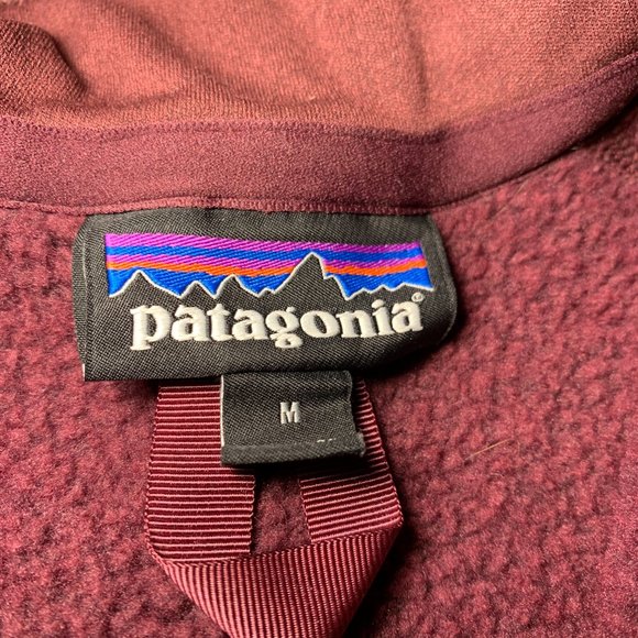 SOLD- Patagonia Better Sweater 1/4 Zip Fleece Dark Currant Womens Medium - Picture 4 of 5